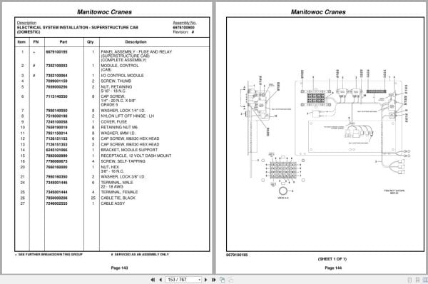 Grove Crane RT530E 2 258307 Parts Manual 2009 (2)