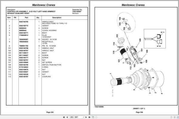 Grove Crane RT530E 2 258424 Parts Manual 2010 (2)