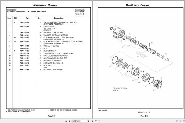 Grove Crane RT530E 2 258603 Parts Manual 2012 (2)