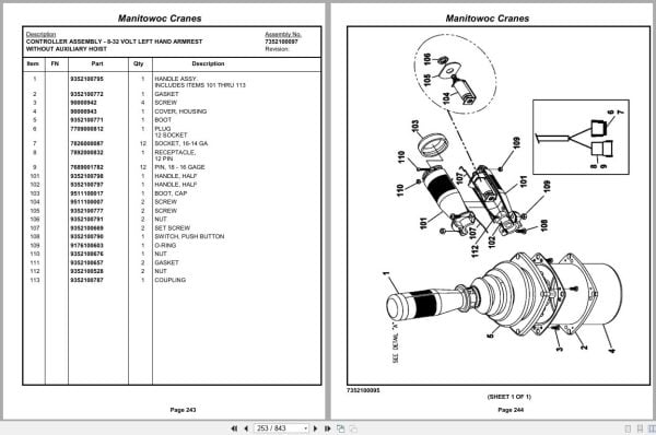 Grove Crane RT530E 2 258630 Parts Manual 2013 (2)