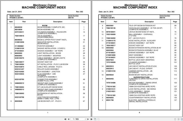 Grove Crane RT530E 2 280145 Parts Manual 2015 (1)