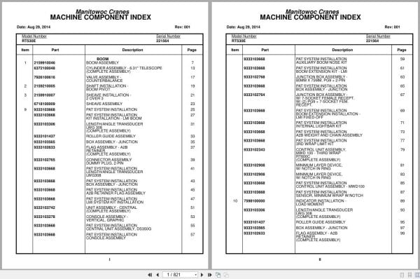 Grove Crane RT530E 221564 Parts Manual 2014 (1)