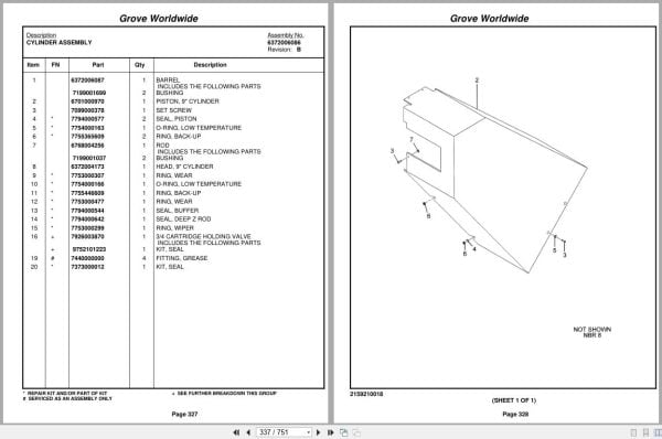 Grove Crane RT530E 22217 Parts Manual 2004 (2)