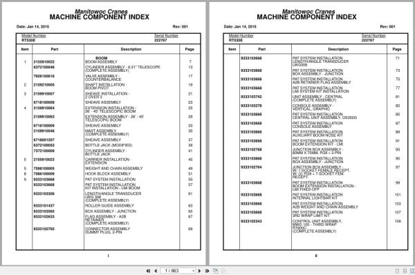 Grove Crane RT530E 222767 Parts Manual 2015 (1)
