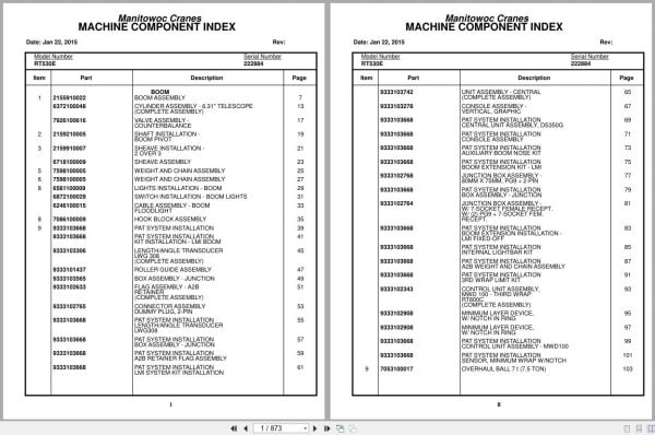 Grove Crane RT530E 222884 Parts Manual 2015 (1)
