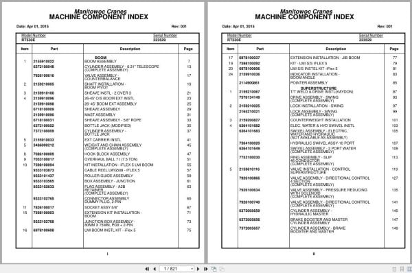 Grove Crane RT530E 223529 Parts Manual 2015 (1)