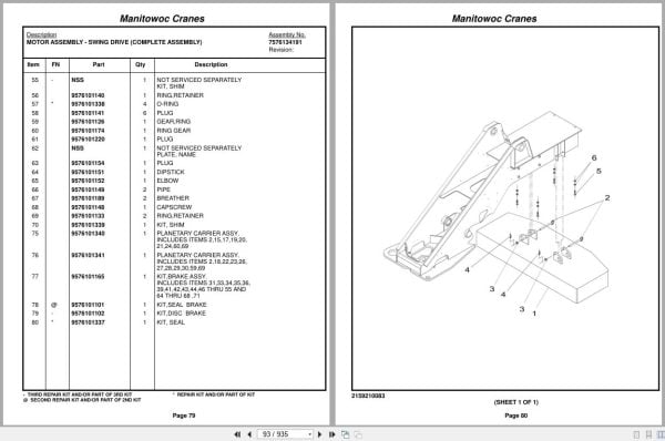 Grove Crane RT530E 223988 Parts Manual 2015 (2)