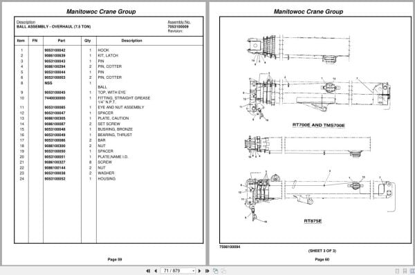 Grove Crane RT530E 224896 Parts Manual 2005 (2)