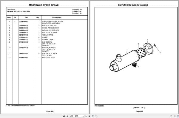 Grove Crane RT530E 225317 Parts Manual 2006 (2)