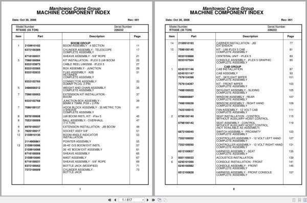Grove Crane RT535E 226222 Parts Manual 2006 (1)