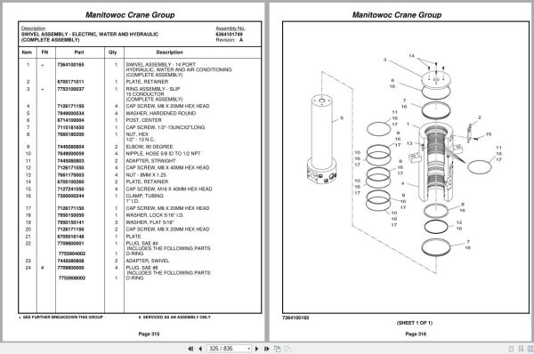 Grove Crane RT535E 226261 Parts Manual 2009 (2)