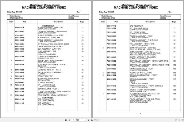 Grove Crane RT540E 226568 Parts Manual 2007 (1)