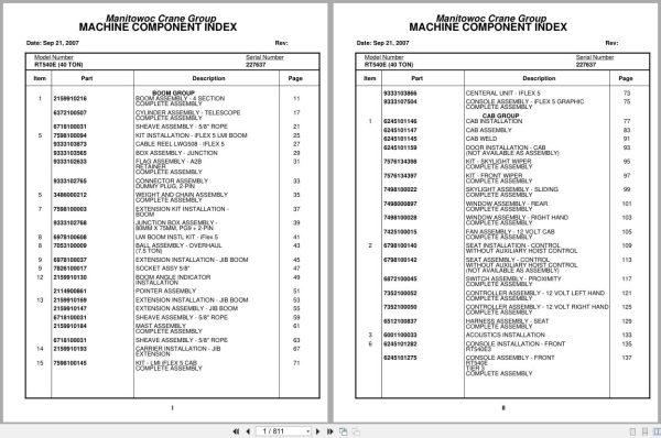 Grove Crane RT540E 227637 Parts Manual 2007 (1)