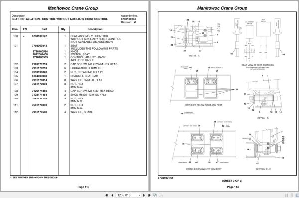 Grove Crane RT540E 227645 Parts Manual 2007 (2)