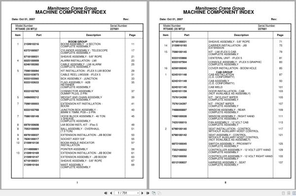 Grove Crane RT540E 227681 Parts Manual 2007 (1)