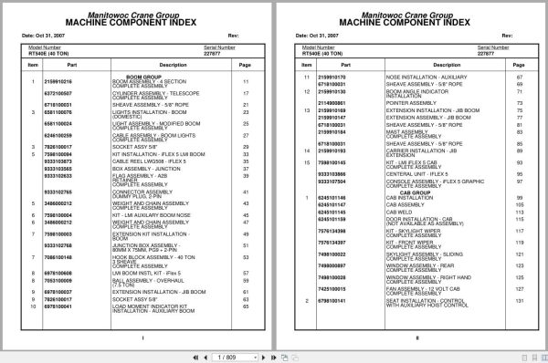 Grove Crane RT540E 227877 Parts Manual 2007 (1)