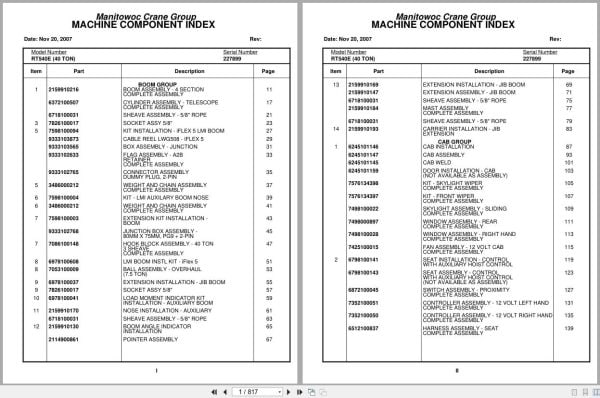 Grove Crane RT540E 227899 Parts Manual 2007 (1)