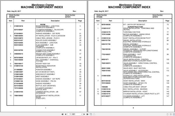 Grove Crane RT540E 227973 Parts Manual 2017 (1)