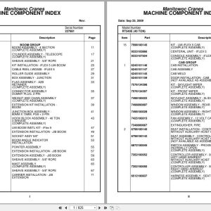 Grove Crane RT540E 227981 Parts Manual 2009 (1)