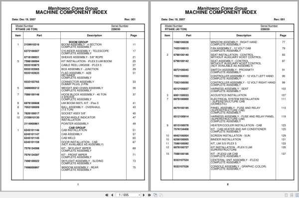 Grove Crane RT540E 228030 Parts Manual 2007 (1)