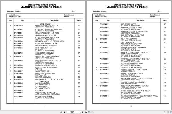 Grove Crane RT540E 228090 Parts Manual 2008 (1)
