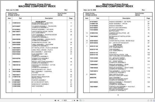 Grove Crane RT540E 228126 Parts Manual 2008 (1)