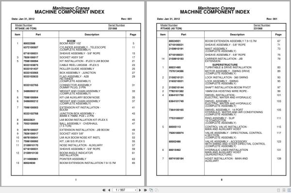 Grove Crane RT540E 231568 Parts Manual 2012 (1)
