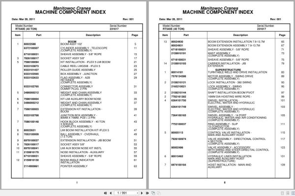Grove Crane RT540E 231617 Parts Manual 2011 (1)