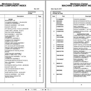Grove Crane RT540E 231998 Parts Manual 2011 (1)