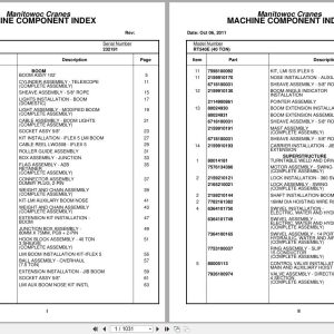 Grove Crane RT540E 232191 Parts Manual 2011 (1)