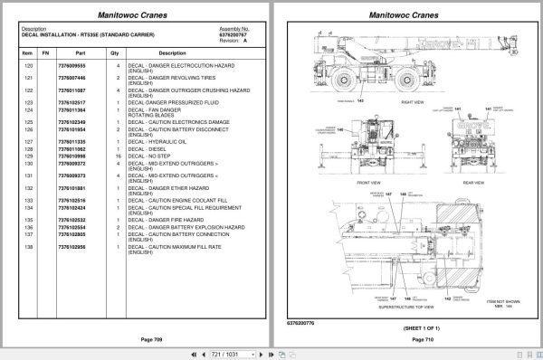 Grove Crane RT540E 232191 Parts Manual 2011 (2)