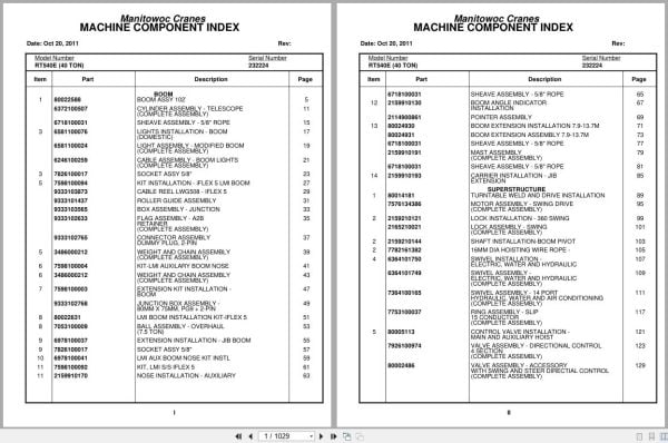 Grove Crane RT540E 232224 Parts Manual 2011 (1)