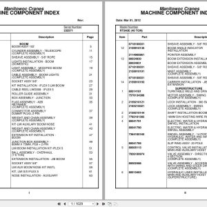 Grove Crane RT540E 232571 Parts Manual 2012 (1)