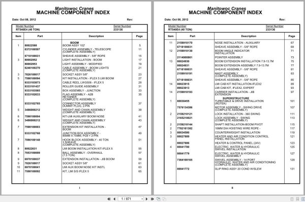 Grove Crane RT540E 233136 Parts Manual 2012 (1)