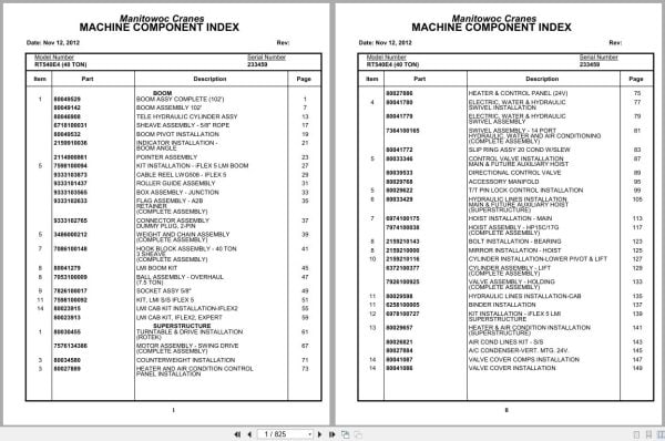 Grove Crane RT540E 233459 Parts Manual 2012 (1)