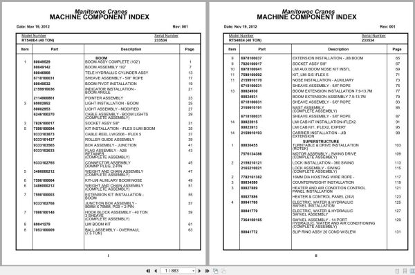 Grove Crane RT540E 233534 Parts Manual 2012 (1)