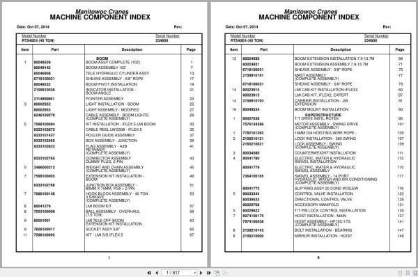 Grove Crane RT540E 234800 Parts Manual 2014 (1)