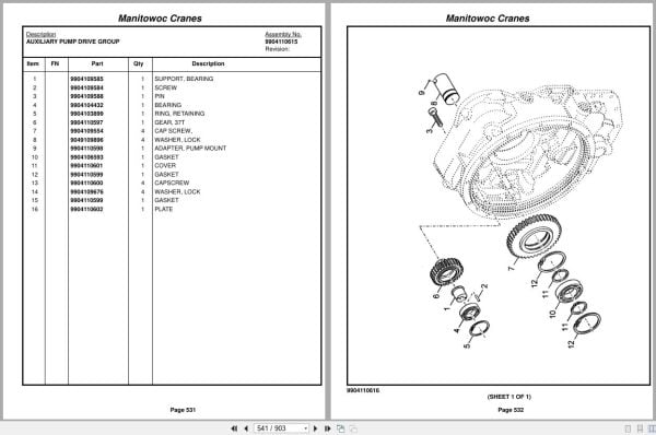 Grove Crane RT540E 235565 Parts Manual 2016 (2)