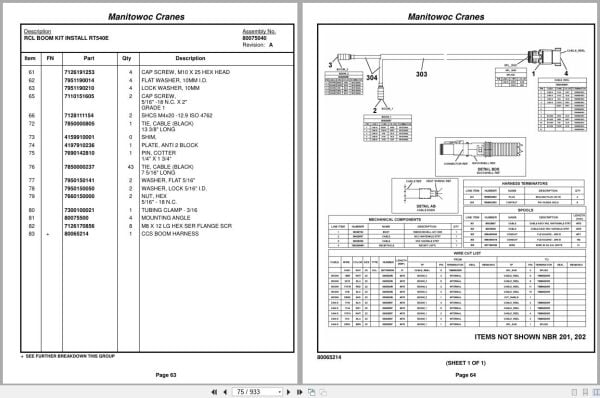 Grove Crane RT540E 235664 Parts Manual 2017 (2)