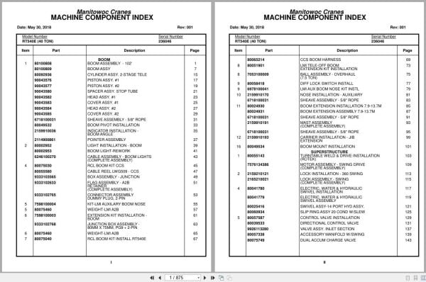 Grove Crane RT540E 236046 Parts Manual 2018 (1)