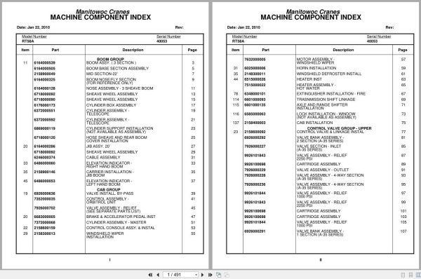 Grove Crane RT58A 40053 Parts Manual 2010 (1)