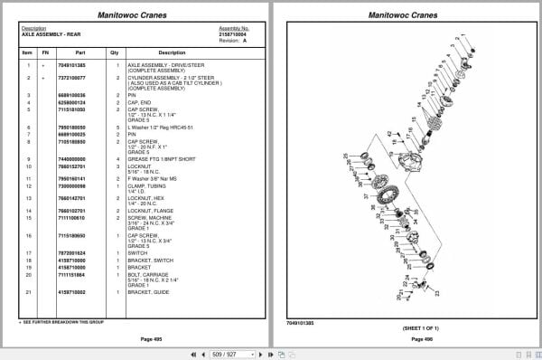 Grove Crane RT58B 222623 Parts Manual 2014 (2)