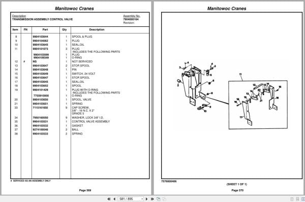 Grove Crane RT58B 75782 Parts Manual 2016 (2)