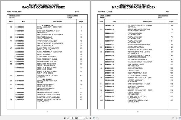 Grove Crane RT58C 47834 Parts Manual 2005 (1)