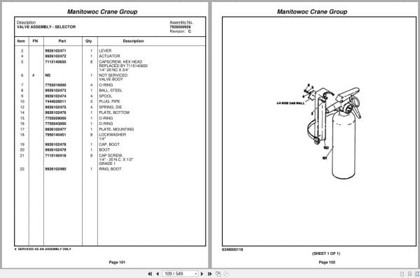 Grove Crane RT58C 48226 Parts Manual 2008 (2)