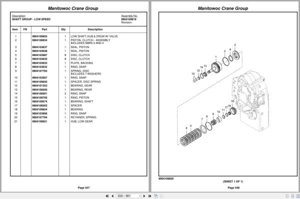 Grove Crane RT58D 222431 Parts Manual 2006 (2)