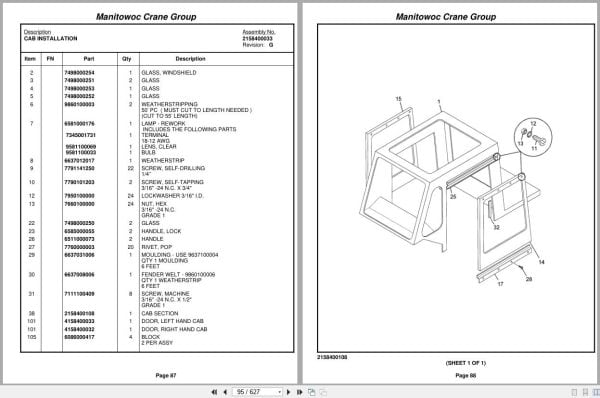 Grove Crane RT58D 73641 Parts Manual 2005 (2)