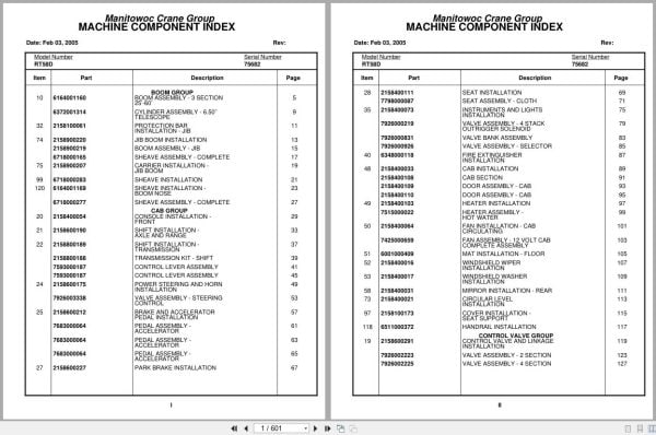 Grove Crane RT58D 75682 Parts Manual 2005 (1)