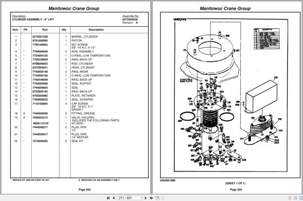 Grove Crane RT58D 75682 Parts Manual 2005 (2)