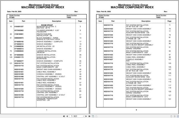 Grove Crane RT58D 75982 Parts Manual 2005 (1)